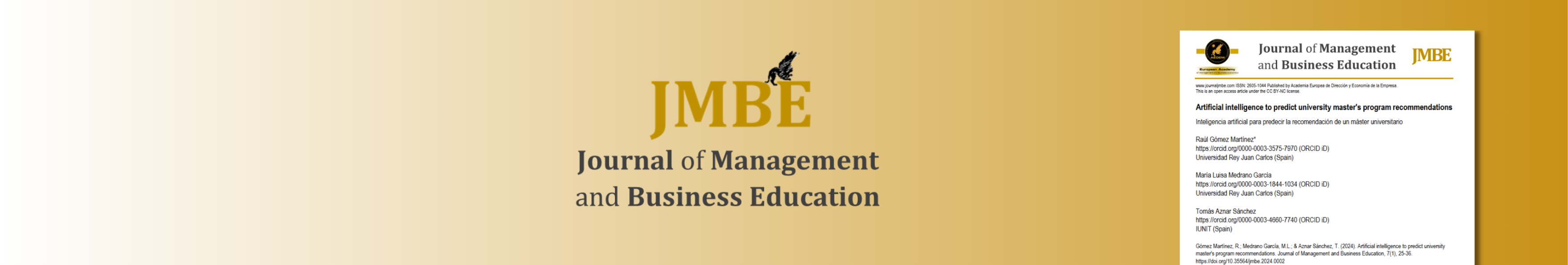 Journal of Management and Business Education